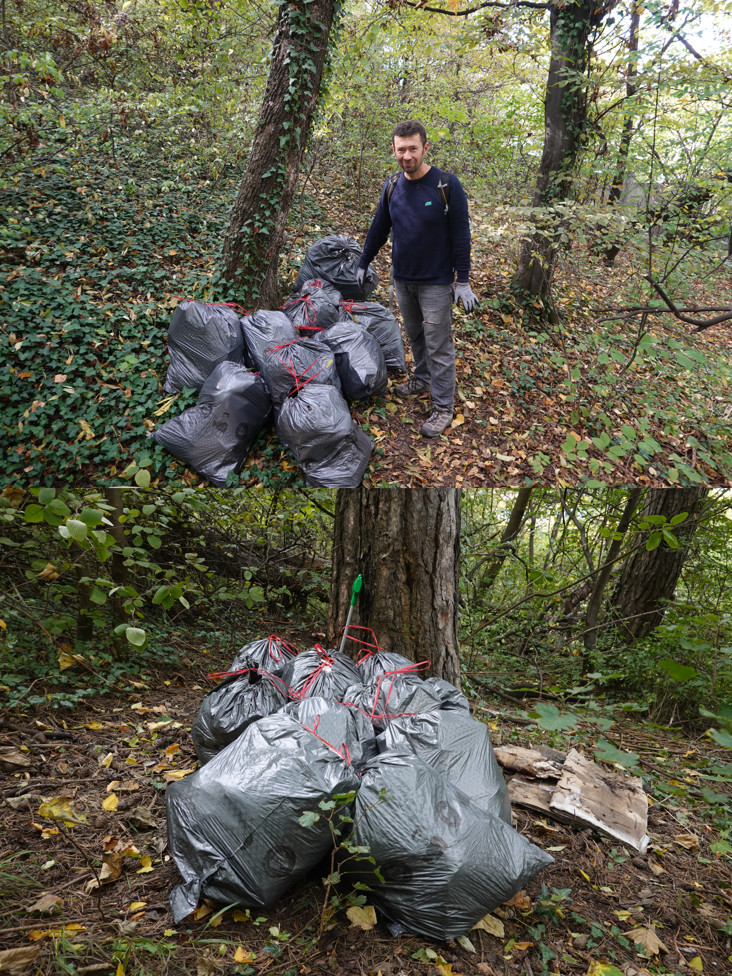 Rubbish on Dealul Melcilor (Brasov).